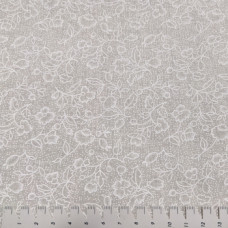 Flowers on Dots ws/cream