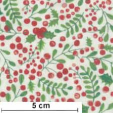 Season Greeting Holly Berries rot/grün/ws
