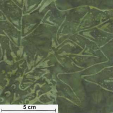 Tonga Batik Large Leaves grün