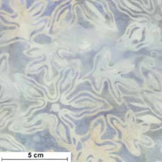 Tonga Batik Flowers hellblau/graublau