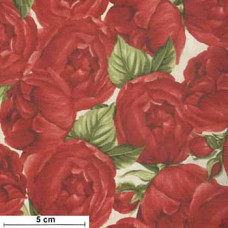 Fleur Packed Roses rot/grün/cream