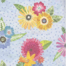 Floral Flight Flowers bunt/hellblau