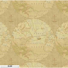 Journey to America Globe Map hellbraun