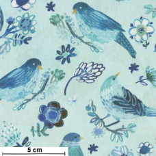 Tree of Life Birds blau/türkis/hellblau