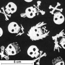 Skulls - Totenköpfe ws/schwarz