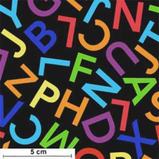Letters bunt/schwarz