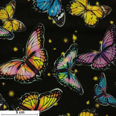 Fantastic Forest Butterflies bunt/schwarz