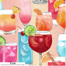 Mixology Drinks bunt/silbermetallic/pink