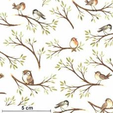Little Fawn Celebration Birds bn/gn/offwhite