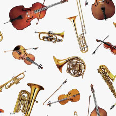 Jazz Music Instruments braun/gelb/ws