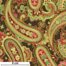 Gilded Roses Paisley goldmet/rt/gn/schwarz