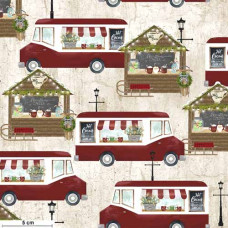 Remember Christmas Food Trucks rt/gn/sw/beige