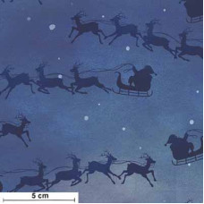 Remember Christmas Flying Santa dunkelblau