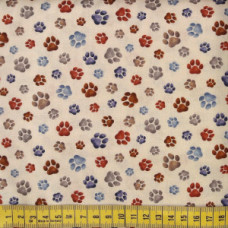Tossed Paws rot/blau/braun/beige