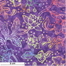 Tonga Batik Fancy Tropical Flowers bunt/vt