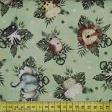 Wee Safari Animals gn/bn/sw/gr/hellgrün