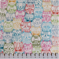 WHISKERS PORTRAIT CATS CREAME creme