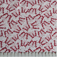 Redwork Butterfly white weiß