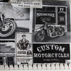 Biker white/black