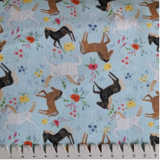 Horses blue blau