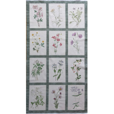 Botanical Journal Flowers Panel Multi 