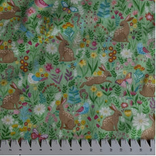 Hello Spring Bunny Meadow Green grün